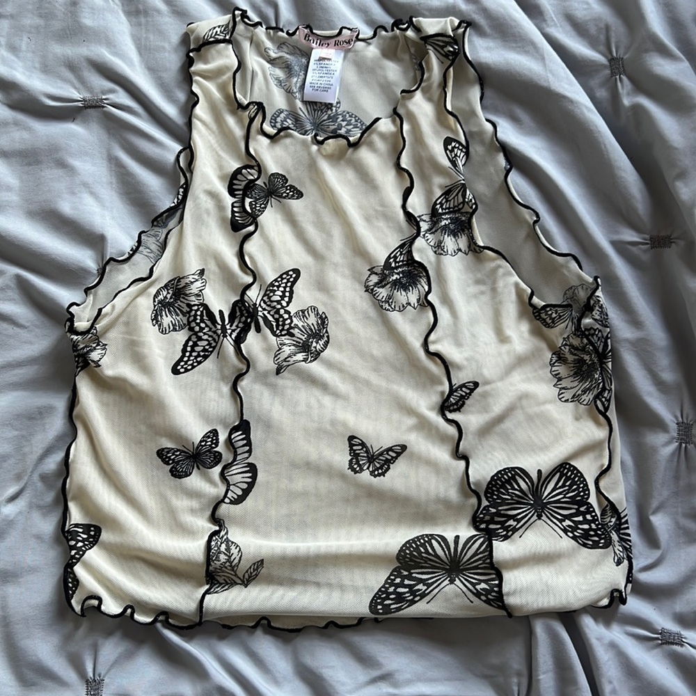 Boutique Butterfly Tank Top